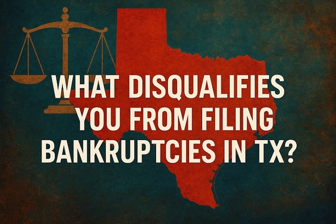 What disqualifies you from filing Bankruptcies in TX?
